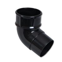 FloPlast Black Round Downpipe Offset Bend