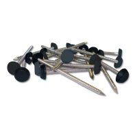 Dark Grey Plastic Headed Pins & Nails