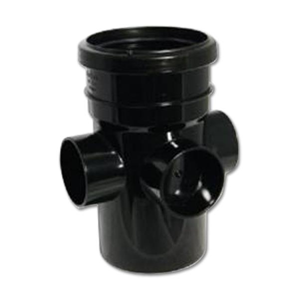 FloPlast Black Boss Pipe Socket Spigot FloPlast Black Boss Pipe Socket Spigot