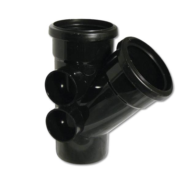 FloPlast Black 135° Branch FloPlast Black 135° Branch