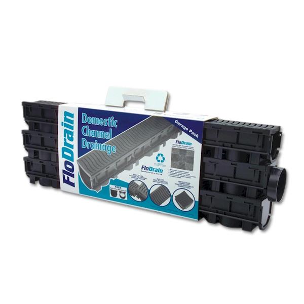 FloPlast 110mm Domestic Channel Drainage Garage Pack FloPlast 110mm Domestic Channel Drainage Garage Pack