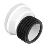 FloPlast White Offset Soil WC Connector