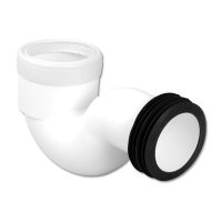 FloPlast White Swan Neck WC connector