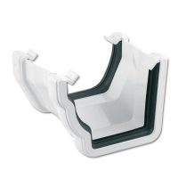 FloPlast White Ogee to Square Gutter Adaptor