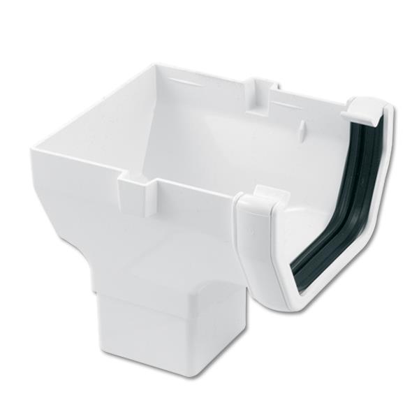 FloPlast White Square Gutter Running Outlets FloPlast White Square Gutter Running Outlets - Image 2