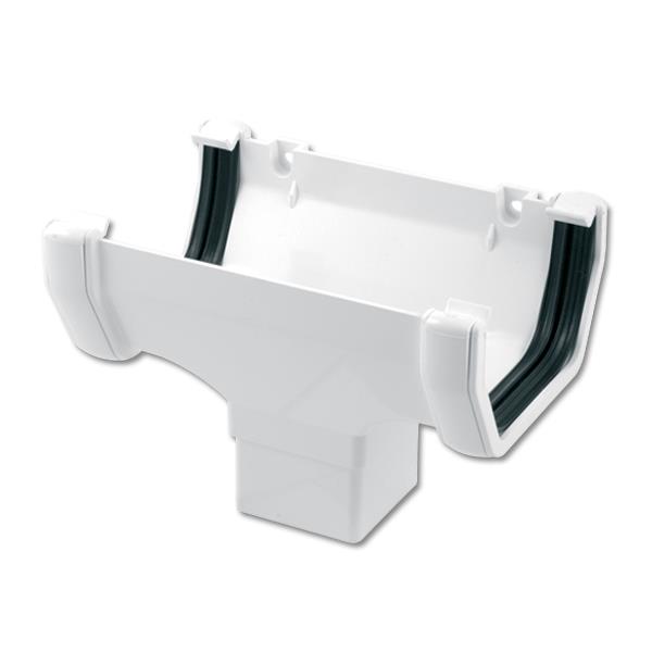 FloPlast White Square Gutter Running Outlets FloPlast White Square Gutter Running Outlets