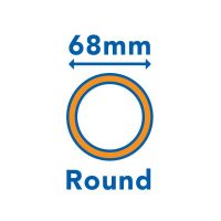 FloPlast Black Round Downpipe