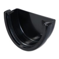FloPlast Black High Capacity Gutter Stop Ends