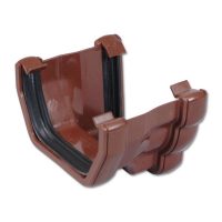 FloPlast Brown Ogee to Square Gutter Adaptor