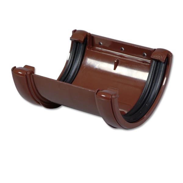 FloPlast Brown Half Round Gutter Union Bracket FloPlast Brown Half Round Gutter Union Bracket
