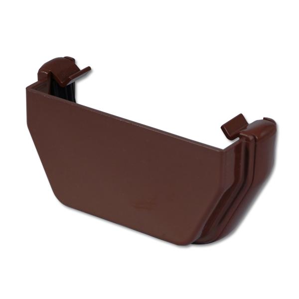 FloPlast Brown Square Gutter Stop End FloPlast Brown Square Gutter Stop End