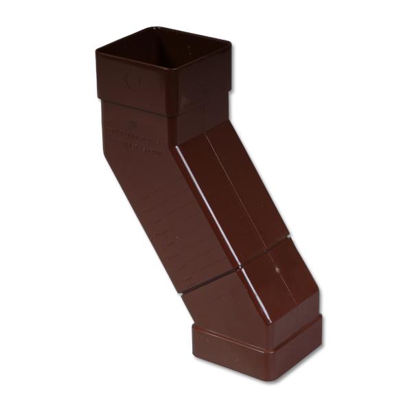 FloPlast Brown Square Downpipe Offset Bends FloPlast Brown Square Downpipe Offset Bends