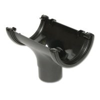 FloPlast Cast Iron Style Half Round Gutter Outlets