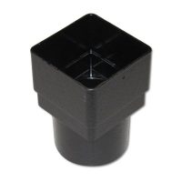 FloPlast Cast Iron Style Square to Round Downpipe Adaptor