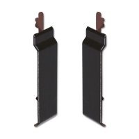 Black uPVC 100mm Open-V Cladding Joint Cover