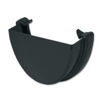 FloPlast Anthracite Grey High Capacity Gutter Stop Ends