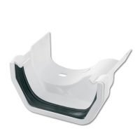 FloPlast White Square to Cast Iron Ogee Gutter Adaptor