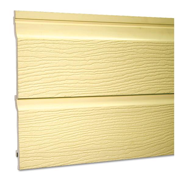 Embossed Double Shiplap Cladding 2 by 150mm (Sand Colour 92) Embossed Double Shiplap Cladding 2 by 150mm (Sand Colour 92)